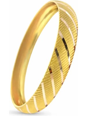 Ay Mücevher 8 Ayar 6 Gram Altın Kalın Bilezik | Şık & Zarif Hediyelik, Garanti Belgeli