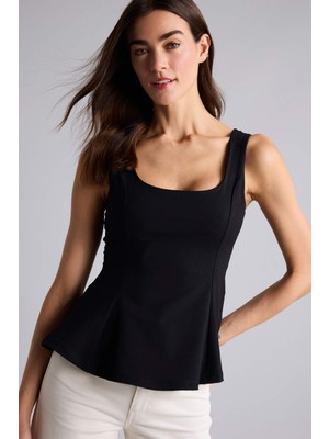 DeFacto Slim Fit U Yaka Bürümcük Atlet H3876AX26SM
