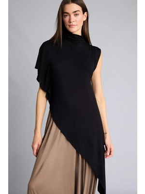 Afra x DeFacto Slim Fit Yarım Balıkçı Yaka Tişört H8077AX26SM