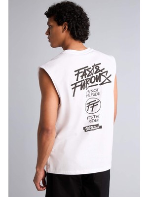 DeFacto Fast & Furıous Boxy Fıt Baskılı Bisiklet Yaka ATLET G5671AX26SM