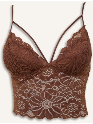 DeFacto Dantelli Dantel Kaplı Pedli Balensiz BRALET G7763AX26SP