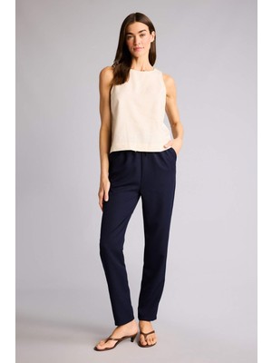 DeFacto Slim Fit Yüksek Bel Jogger Paça Pantolon H8464AX26SM