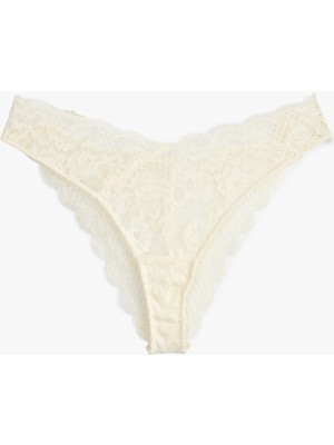 Koton Rahat Kalıp Dantel Brazilian Külot