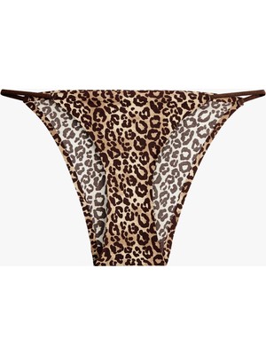Koton Leopar Desenli Brief Külot