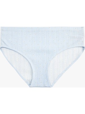 Koton Rahat Kalıp Pamuklu Çiçekli Brief Külot