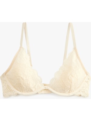 Koton Dantel Detaylı Rahat Kalıp Balenli Sütyen