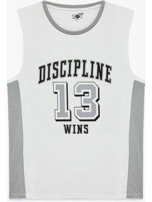 Koton Kolsuz Bisiklet Yaka Baskılı Spor Atlet