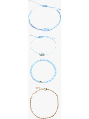 Koton Balık Detaylı 4'lü Zincir Bileklik Seti