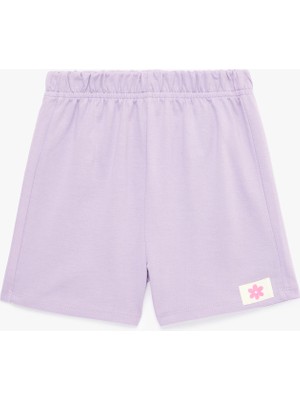 Koton Beli Lastikli Etiket Detaylı Pamuklu Şort