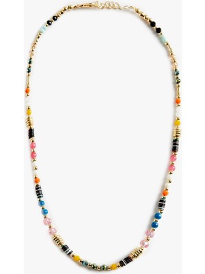 Koton Çok Renkli Boncuklu Kolye