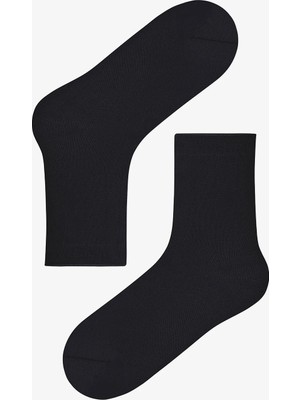 Penti Siyah Unisex Çocuk High Comfort B Soket Çorap