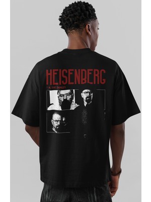 Sevbano Heisenberg Breaking Bad Walter White Sırt Baskılı Unisex Oversize Tişört
