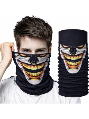 İlkyaz Fashion Joker Gülüşlü Baf Maske – Çok Amaçlı Boyunluk Bandana 3 No