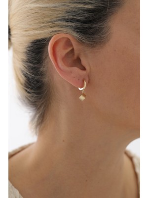 Yavuz Kuyumculuk 14 Ayar Altın Küp Halka Küpe