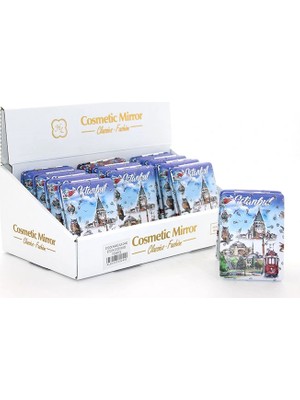 Ulu Pazarlama Taşlı Istanbul Tasarımı El Aynası Kalın ALK2482