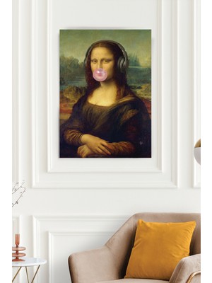 Giftcrea Mona Lisa Pop Art Poster - Modern Sanat Serisi Version3