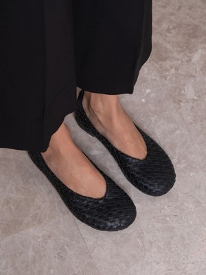 Ece'nin Butiği Koen Siyah Hakiki Deri Kadın Babet