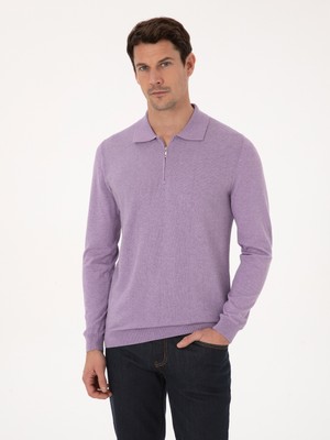 Cacharel Erkek Mor Regular Fit Kazak 50311847-VR038