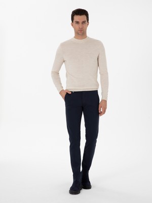 Cacharel Erkek Lacivert Slim Fit Kanvas Pantolon 50311593-VR033