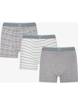 Penti Erkek Renkli Soft Grid Çoklu Boxer