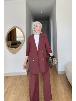 Salisburys Kadın Modal Ceket Pantolon Rahat Takım