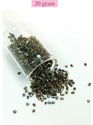 Just Cheap Store Kesme Cam Boncuk 2mm - 20 Gram - Asker Yeşili -BNC340