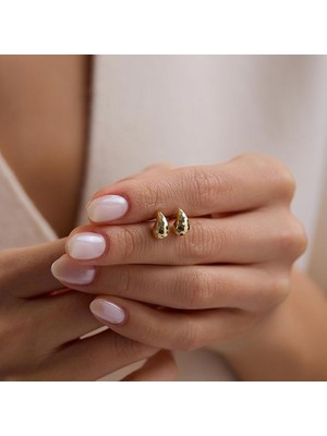 Sembol Gold 14 Ayar Disko Damla Altın Küpe 0.70 Gram 1.0 cm