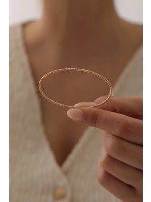 Yavuz Kuyumculuk 14 Ayar Altın Rose Gold Dorika Toplu Kelepçe