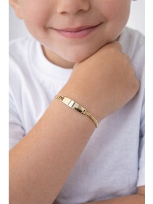 Yavuz Kuyumculuk 14 Ayar Altın Tilki Kuyruğu Zincir Çocuk Bilekliği