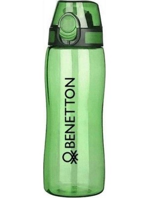 Benetton Yeşil Kilitli Kapak Tritan Matara Suluk