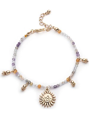 Twist Karma Boncuklu Güneş Figürlü Halhal TS1260058001017