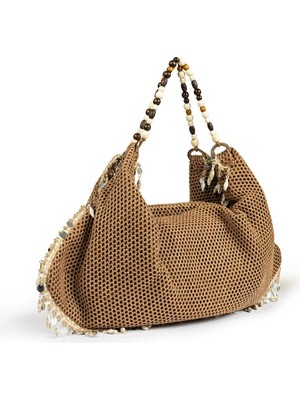 Twist Boncuk ve Deniz Kabuğu Aksesuarlı Çanta TS1260052126074