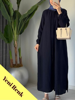 Molly Nelly Kadın Uzun Yazlık Muslin Ince Tunik Bordo Pardesü