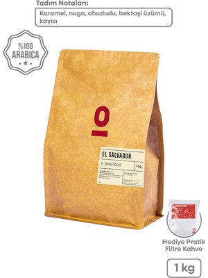 Espressolab El Salvador El Cerro Pacas Single Origin Çekirdek Kahve 1 kg – Karamel & Ahududu Notlu