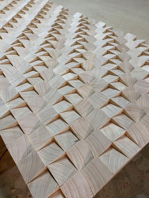 Nest WoodTR Doğal Ahşap Üçgen Küp Blok Seti 4X4CM – 3D Duvar Paneli Yapımı Için Ham Ahşap Parçalar | Dıy Dekoratif Duvar Kaplama Pano Yapımı