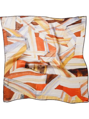 Silqoora %100 Ipek Bandana Fular Art Collection-Paul Klee (Built Spaces)