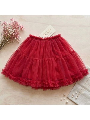 Dereff Kırmızı Tütü Etek