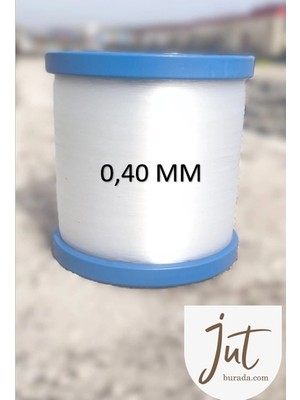J Jütburada Classıc 1 kg Beyaz Bobin Misina 0,40 mm