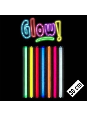Midas Toptan Home Karanlıkta Parlayan Fosforlu Glow Stick Kalın 30 cm 1 Adet