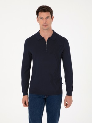 Cacharel Erkek Laciert Regular Fit Yün Karışımlı Fermuarlı Polo Yaka Triko Kazak 50311911-VR033