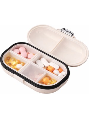 CoverZone 7 Bölmeli Saklama Kutusu - Taşınabilir Organizatörü - Kompakt, Sağlam, Dayanıklı, Seyahat Için Uygun, Çeşitli Ilaçlar Için Bölmeli, Küçük Boy, Kolay Kullanım | I44