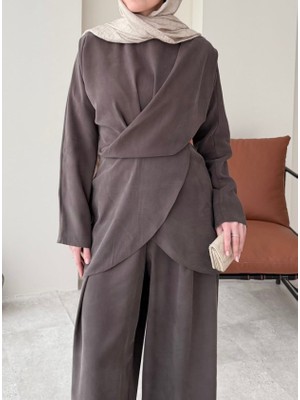 Molly Nelly Kadın Modal Bol Pantolon Bluz Takım