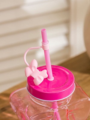 Lcw Home Pembe Pipetli Cam Termos Bardak