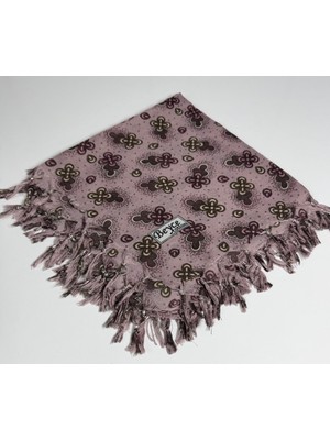 Beyce Cotton Sökme Boncuklu  Desenli Tülbent 06440-07