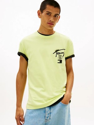 Tommy Hilfiger Tjm Reg Cıty Sıgn Ss Tee Ext Erkek Yeşil T-Shirt - DM0DM22553