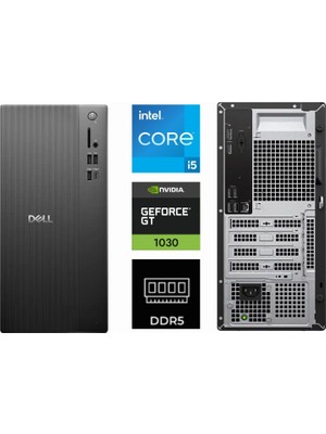 Dell Tower Intel Core I5 14400 ECT1250-K0716 48GB 4tb Gt 1030 2gb W11PRO Masaüstü Bilgisayar