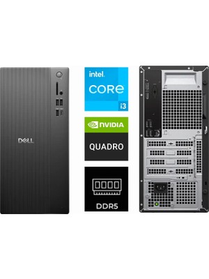 Dell Tower Intel Core I3-14100 ECT1250-K0483 64GB 512GB T400 4gb W11PRO Masaüstü Bilgisayar