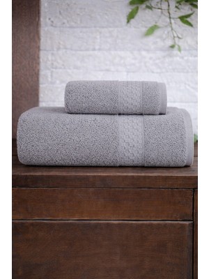Mela Home Petek 2'li Banyo Havlu Seti Hamam Takımı- El ve Yüz Havlusu- Çeyiz - Hediyelik 100% Pamuk