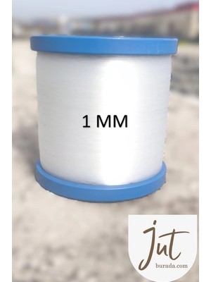 J Jütburada Classıc 1 kg Beyaz Bobin Misina 1 mm