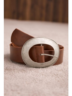 HE-QA Metal Halka Tokalı Kemer Taba